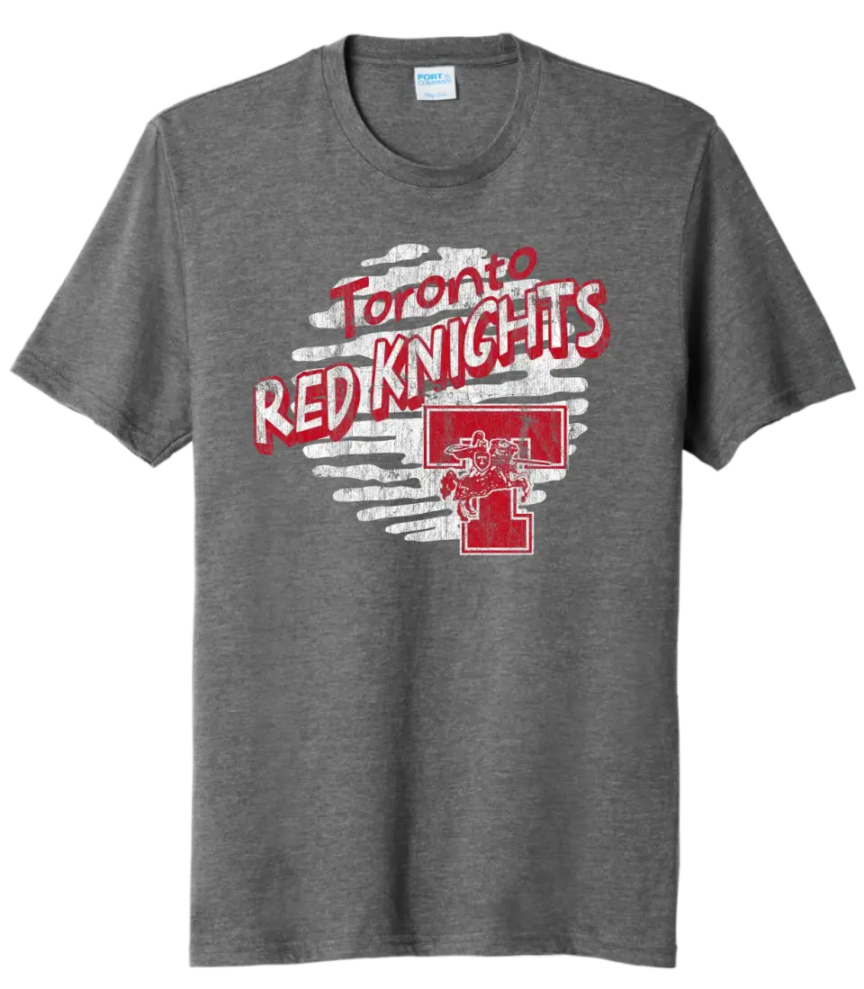 Toronto Distressed 2023-037 Stripe Tri-Blend Tee