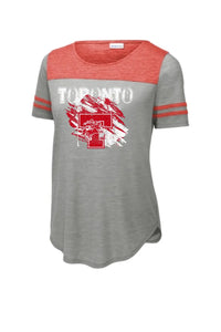 Toronto Red Knights 2023-05 Ladies PosiCharge Tri-Blend Wicking Fan Tee