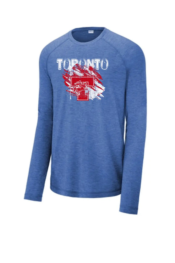 Toronto Red Knights 2023-05 Long Sleeve Tri-Blend Wicking Raglan Tee