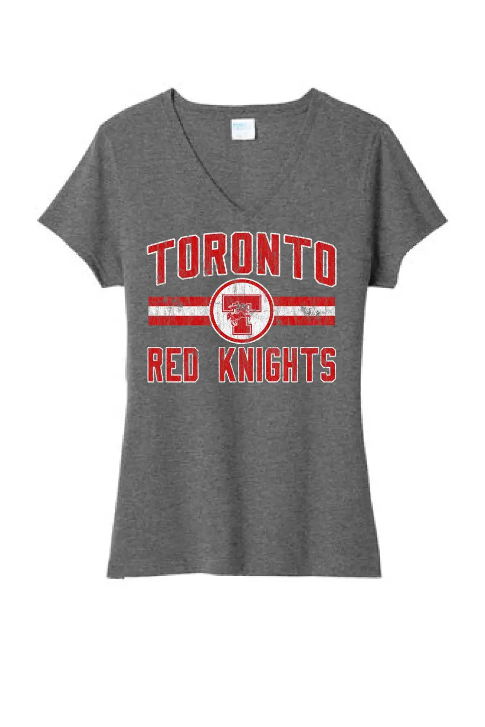 Toronto Red Knights 2023-04 Ladies Tri-Blend V-Neck Tee