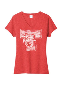 Toronto Red Knights 2023-03 Ladies Tri-Blend V-Neck Tee