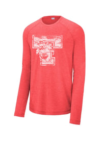 Toronto Red Knights 2023-03 Long Sleeve Tri-Blend Wicking Raglan Tee