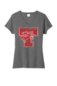 Toronto Red Knights 2023-02 Ladies Tri-Blend V-Neck Tee