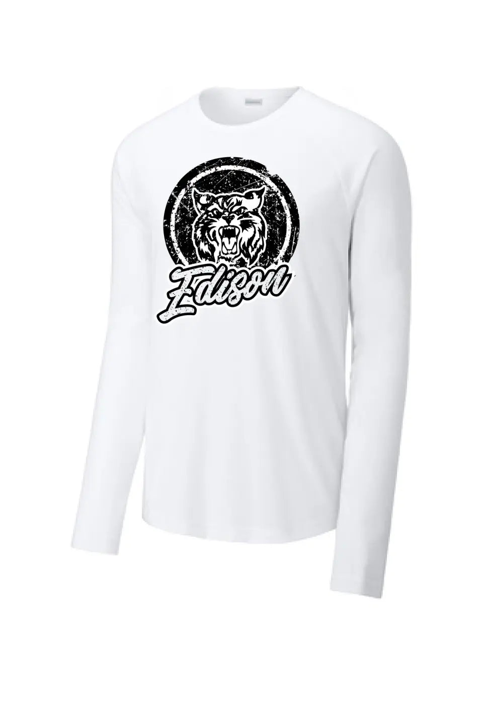 Edison Wildcats 2023-01 Long Sleeve Tri-Blend Wicking Raglan Tee