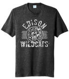 Edison Wildcat 2023-03 Distressed Tri-Blend Tee