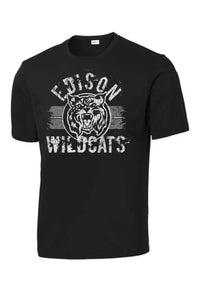 Edison Wildcat 2023-03 Distressed PosiCharge Competitor Tee