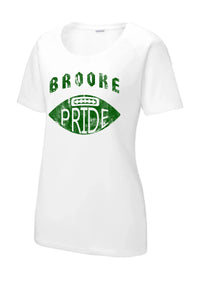 Brooke Pride Ladies PosiCharge Tri-Blend Wicking Scoop Neck Raglan Tee