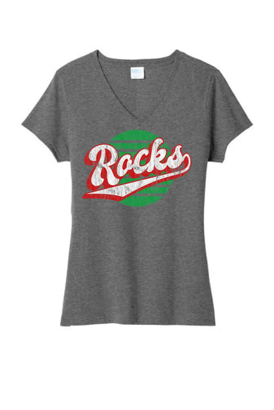 Barnesville 2023-06 Ladies Tri-Blend V-Neck Tee