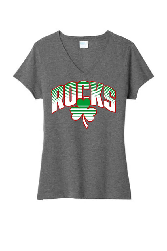 Barnesville 2023-01 Ladies Tri-Blend V-Neck Tee