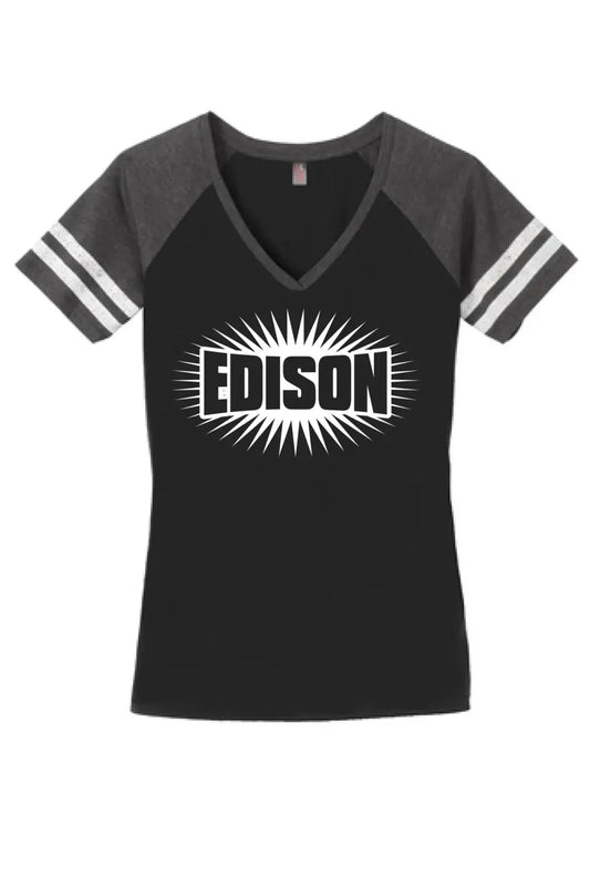Edison Starburst Women's Game V-Neck Tee