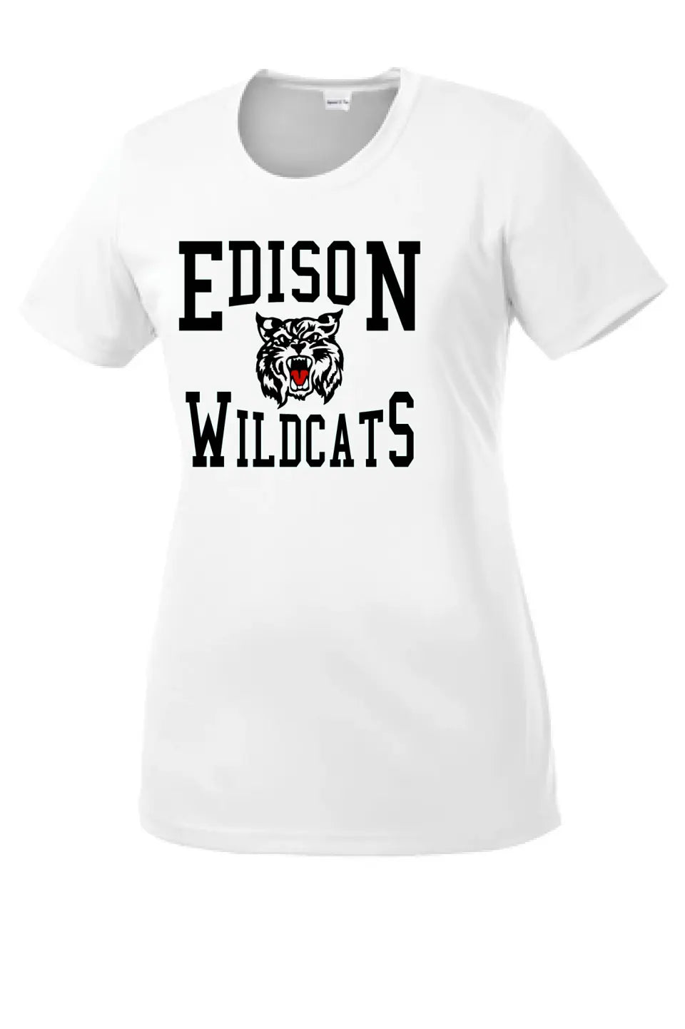 Edison Retro Wildcat Ladies Competitor Tee