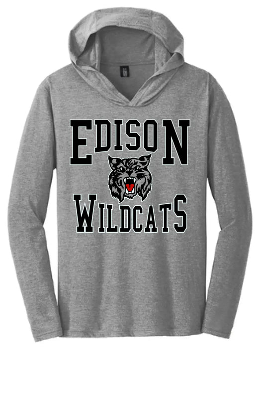 Edison Retro Wildcat Perfect Tri-Long Sleeve Hoodie