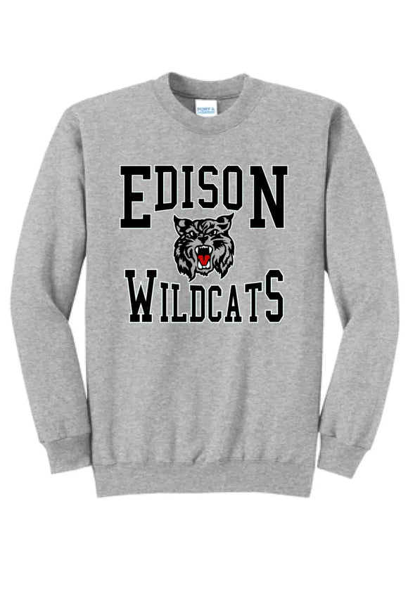 Edison Retro Wildcat Core Fleece Crewneck Sweatshirt