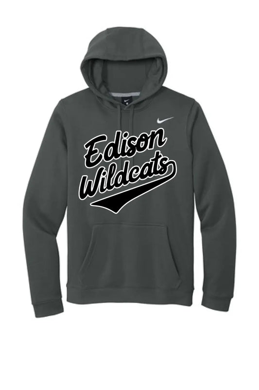 Edison Script Nike Club Fleece Pullover Hoodie