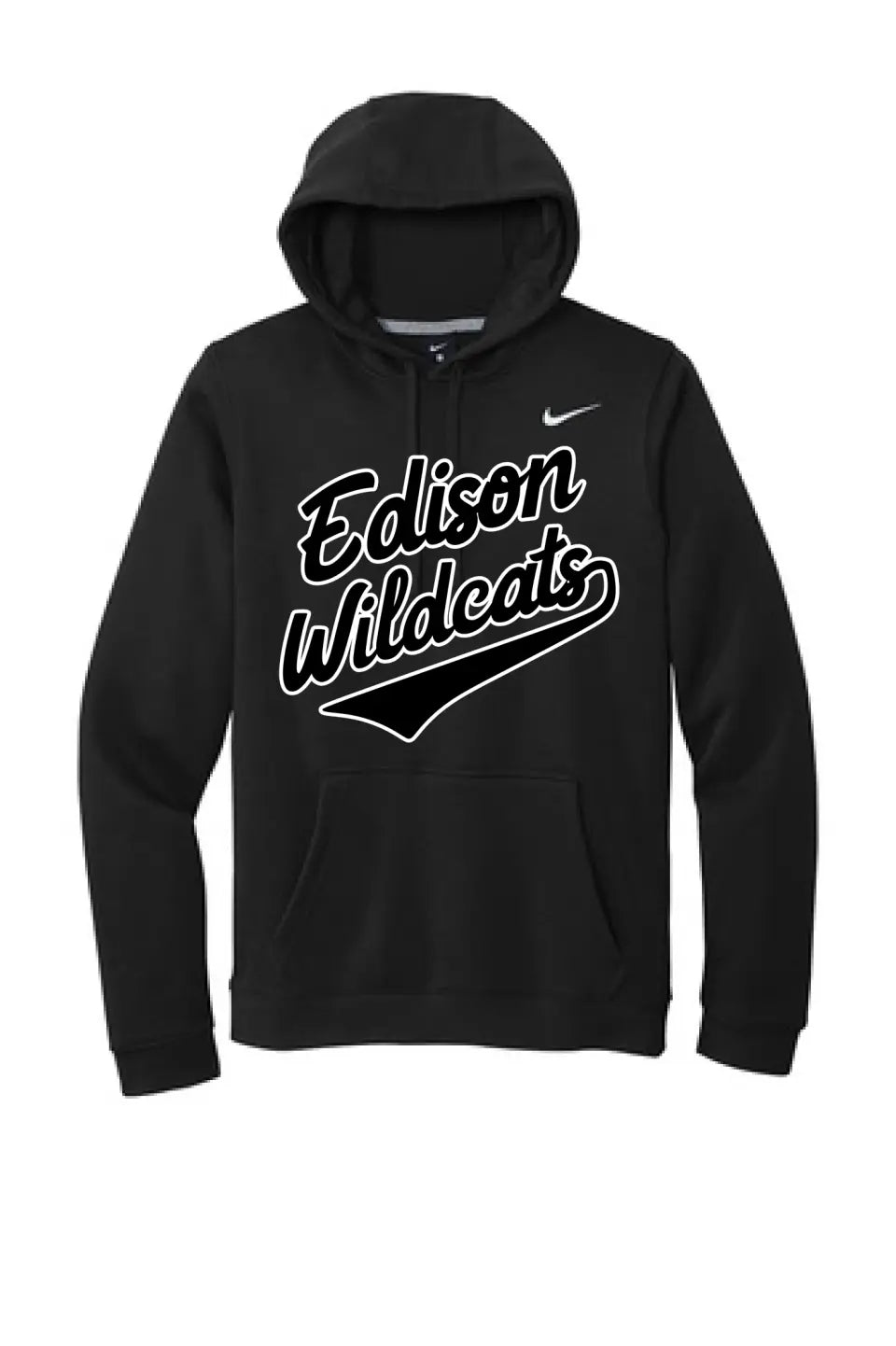 Edison Script Nike Club Fleece Pullover Hoodie