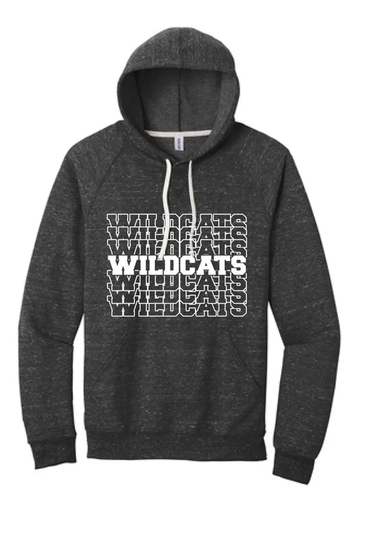 Edison Repeating Jerzees Snow Heather French Terry Raglan Hoodie