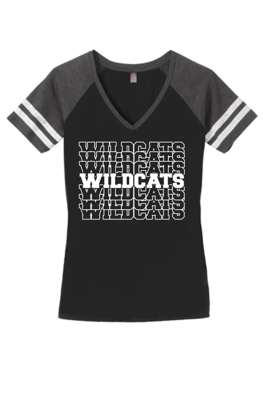 Edison Repeating Women's Game V-Neck Tee