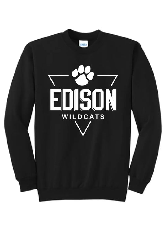 Edison Triangle Badge Core Fleece Crewneck Sweatshirt
