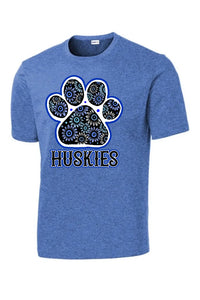 Huskies Flower Paw PosiCharge Competitor Tee