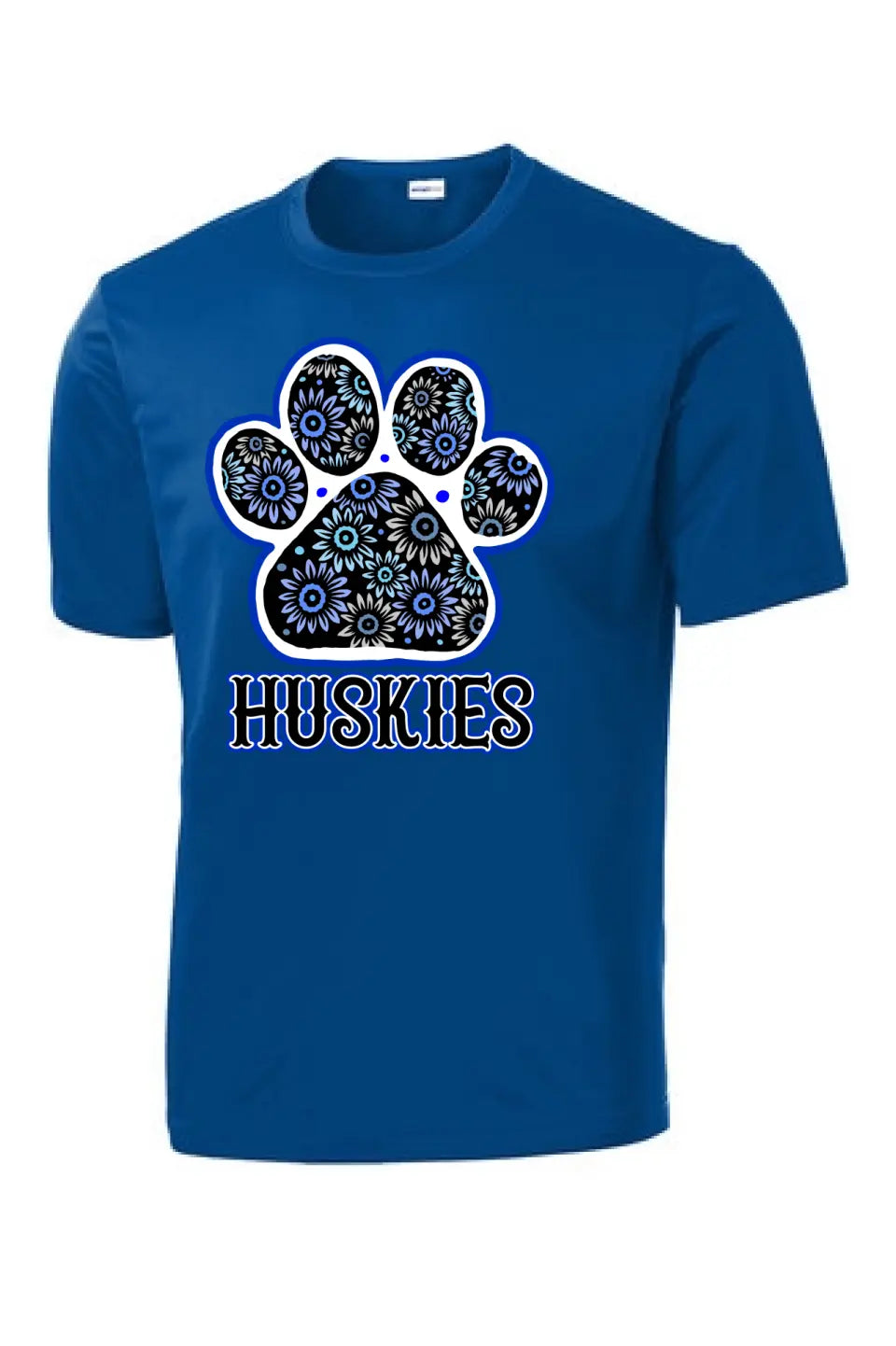 Huskies Flower Paw PosiCharge Competitor Tee