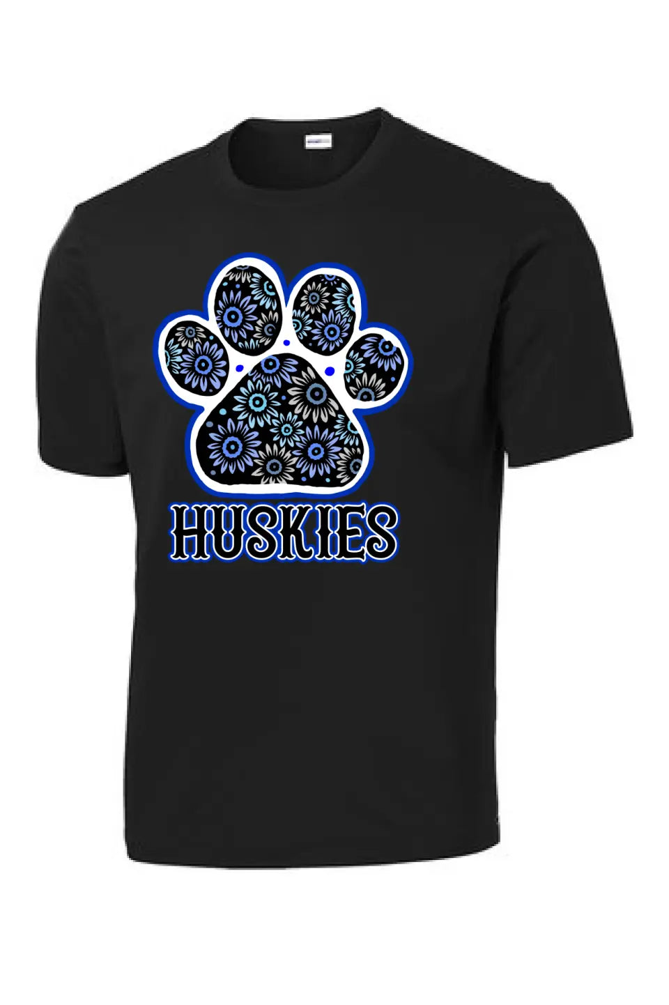 Huskies Flower Paw PosiCharge Competitor Tee