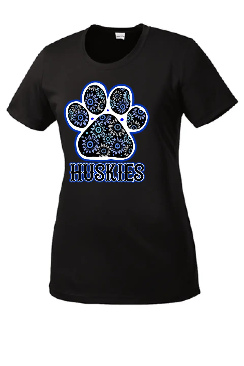 Huskies Flower Paw Ladies Competitor Tee