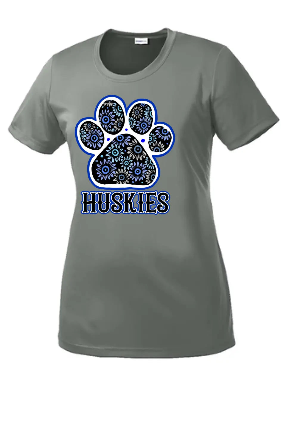 Huskies Flower Paw Ladies Competitor Tee