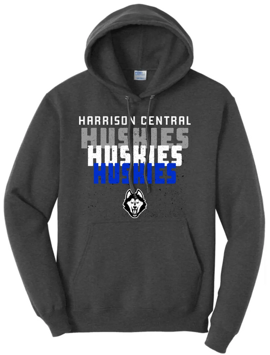 Huskies Huskies Huskies Fleece Pullover Hooded Sweatshirt