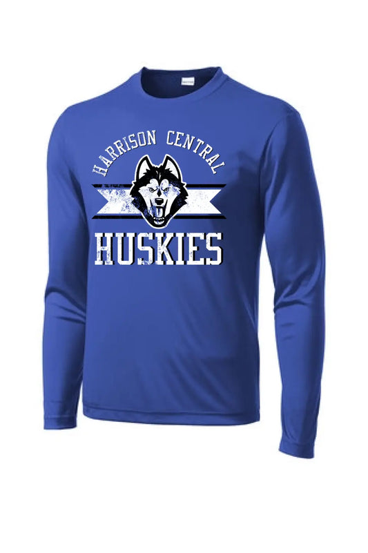 Harrison Central Distressed on Royal PosiCharge Competitor Tee