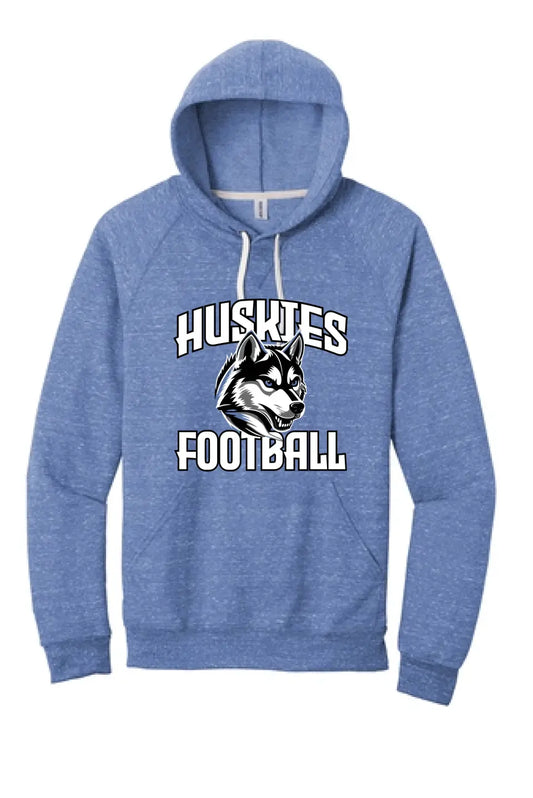 Harrison Central Football 2023 Design-08 Jerzees Snow Heather French Terry Raglan Hoodie