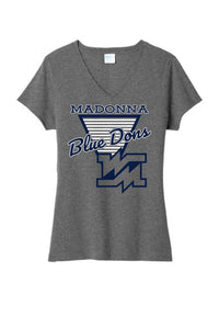 Weirton Madonna Pacifico Ladies Tri-Blend V-Neck Tee