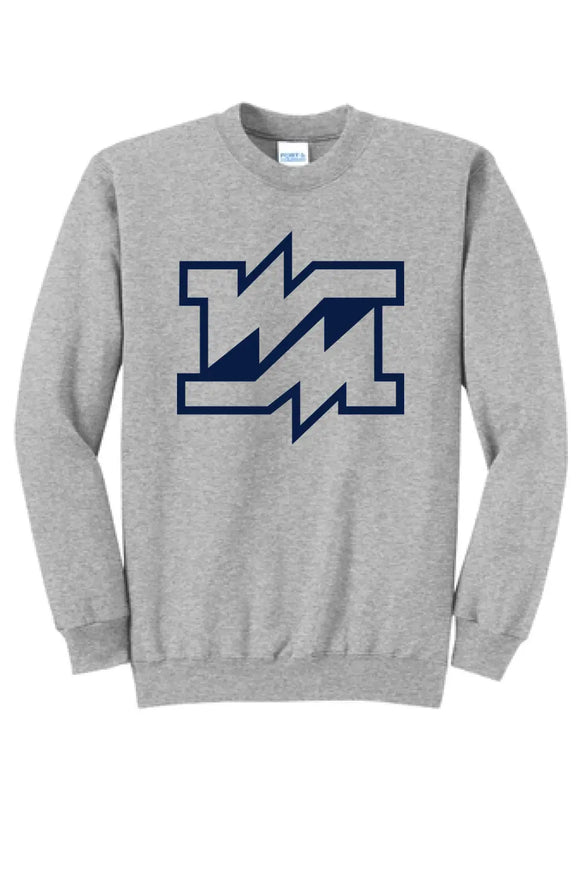 Weirton Madonna Logo Core Fleece Crewneck Sweatshirt