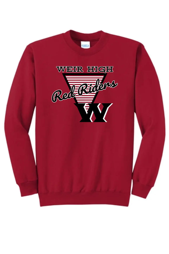 Weir Red Riders Pacifico Core Fleece Crewneck Sweatshirt