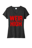 Weir High Ladies Tri-Blend V-Neck Tee