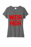 Weir High Ladies Tri-Blend V-Neck Tee