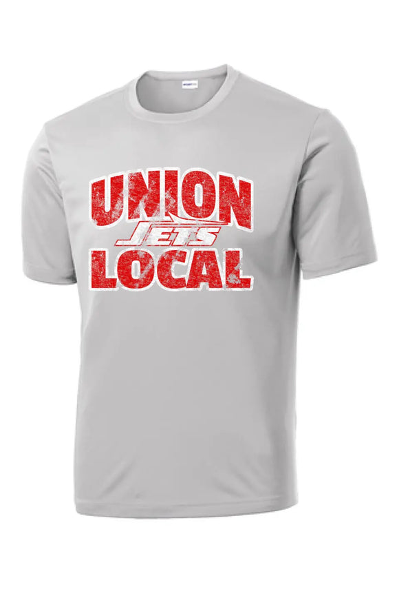 Union Local Jets Bold Distressed PosiCharge Competitor Tee