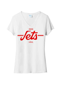 Union Local Jets Take Off Ladies Tri-Blend V-Neck Tee