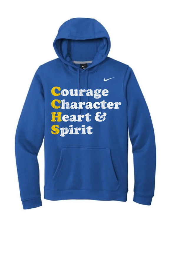 Steubenville Catholic Central Courage Character Heart Spirit Nike Club Fleece Pullover Hoodie