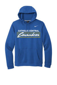 Steubenville Catholic Central Thunderstorm Nike Club Fleece Pullover Hoodie