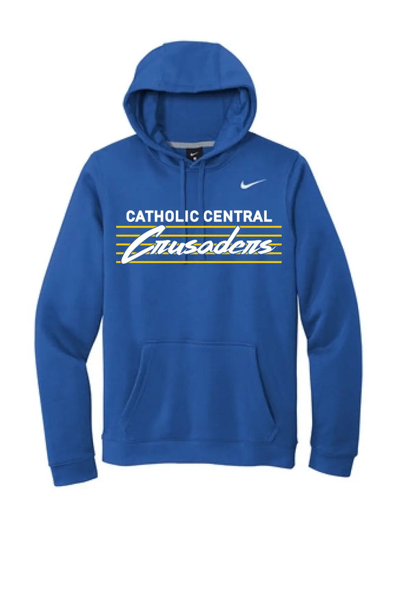 Steubenville Catholic Central Thunderstorm Nike Club Fleece Pullover Hoodie