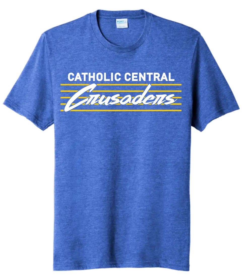 Steubenville Catholic Central Thunderstorm Tri-Blend Tee