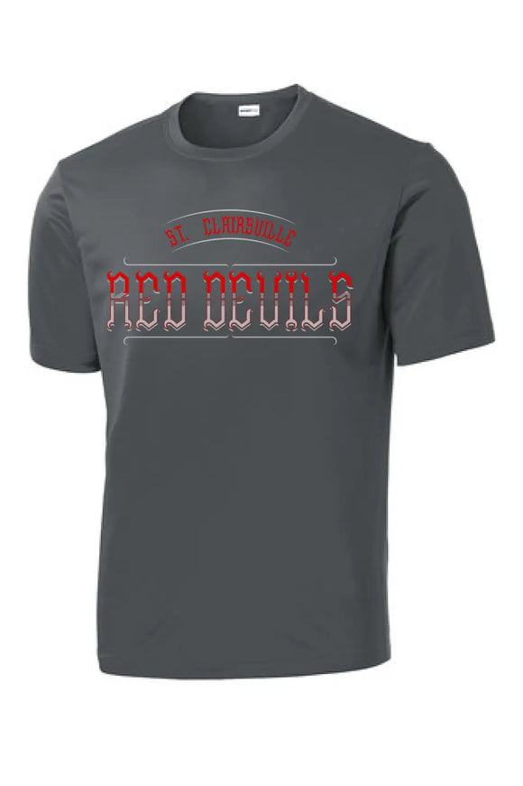 St. Clairsville Vintage Red Devils PosiCharge Competitor Tee