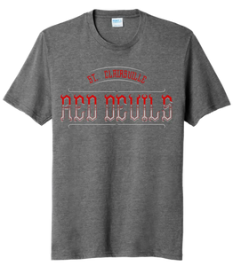 St. Clairsville Vintage Red Devils Tri-Blend Tee