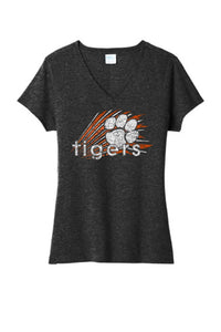 Shadyside Spikes Ladies Tri-Blend V-Neck Tee