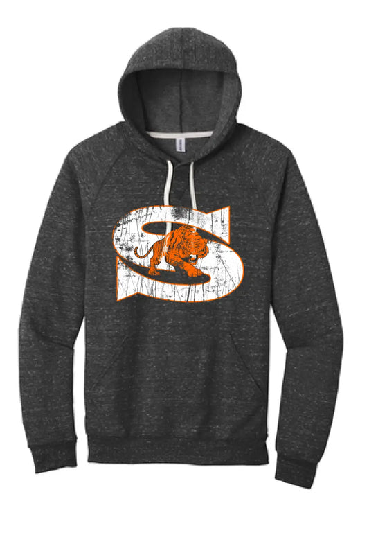 Shadyside Tiger S Jerzees Snow Heather French Terry Raglan Hoodie