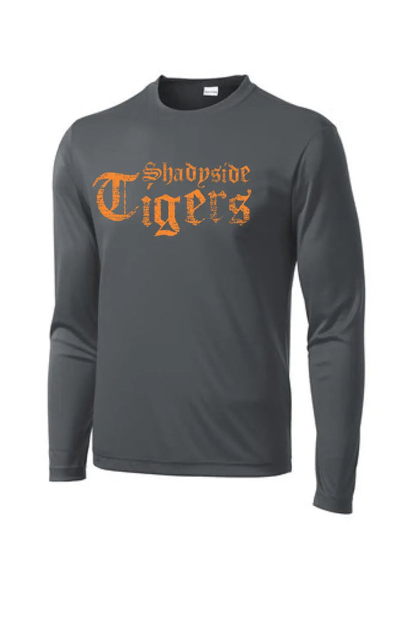 Shadyside Old English Long Sleeve PosiCharge Competitor Tee