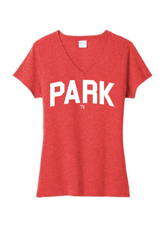 Wheeling Park 76 Ladies Tri-Blend V-Neck Tee