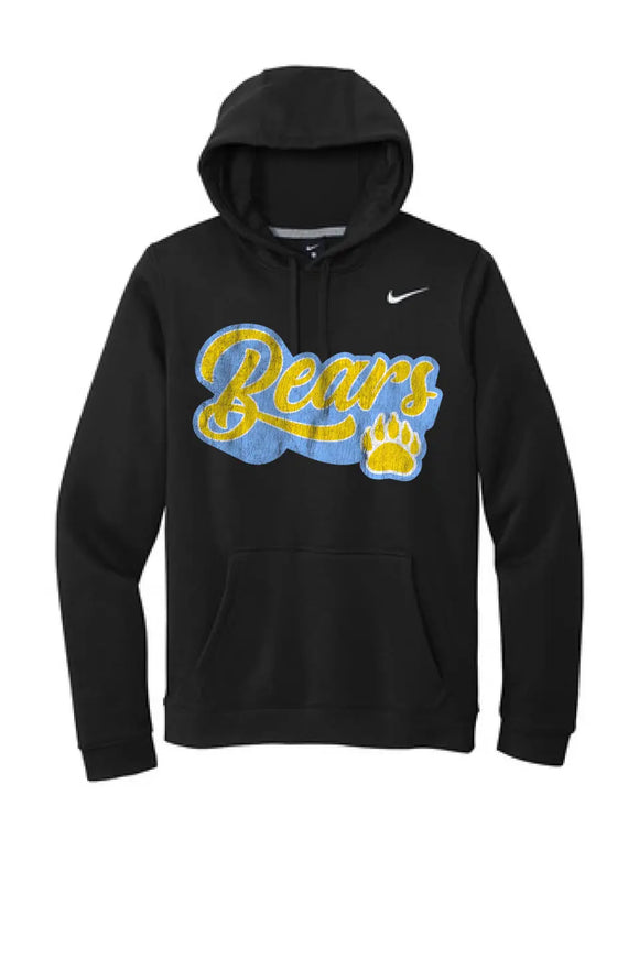 Oak Glen Distressed Script with Paw Nike Club Fleece Pullover Hoodie