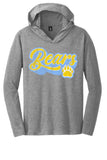 Oak Glen Distressed Script with Paw Perfect Tri-Long Sleeve Hoodie