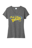 Oak Glen Distressed Tail Ladies Tri-Blend V-Neck Tee